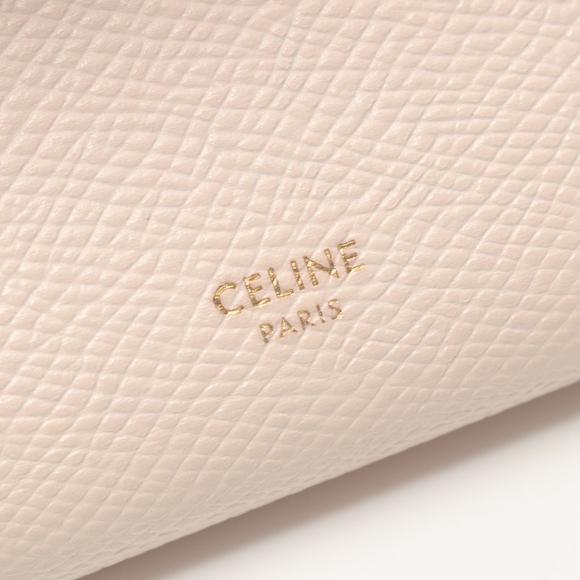 CELINE Small Trifold Wallet Leather Pink - Picture 4 of 8